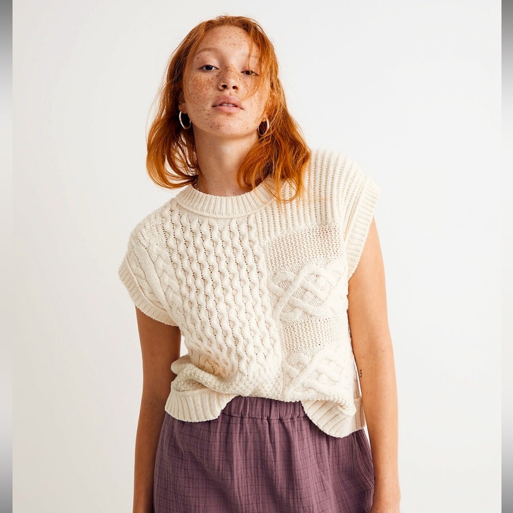 Patchwork Sweater Vest